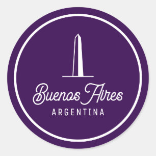 Adesivo Minimalista e Elegante Buenos Aires, Argen