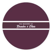 minimalista Elegante Ameixa Roxo e Listras Brancas