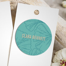 Minimalista Floral Verde Elegante Botânico