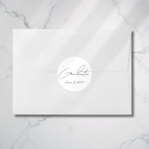 Adesivo Minimalista Formatura Preto e Branco