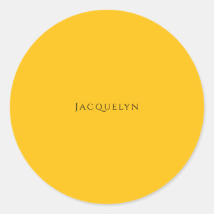 Adesivo Minimalista Laranja Amarelo Simples Elegante Moder