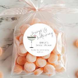 Adesivo Minimalista Margs Matrimonial Obrigado Chá de pane