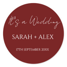 Minimalista Maroon Wedktail Napkins