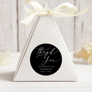 Adesivo Minimalista moderno Obrigado Chá de panela