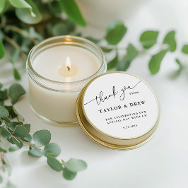 Adesivo Minimalista Obrigado Favor do Casamento