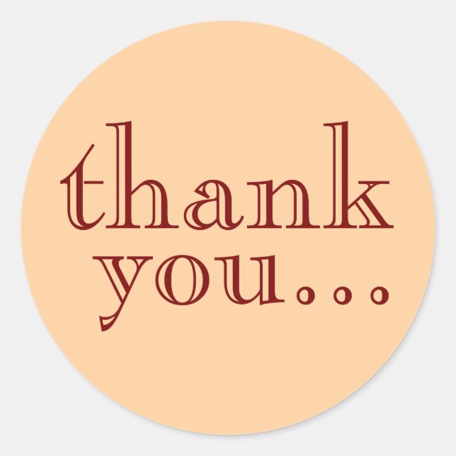 Adesivo Minimalista Simples Obrigado Cliente Comercial (Frente)