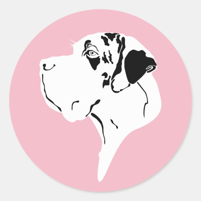 Adesivo Minimalistic Pure Moderna Great Dane (Frente)