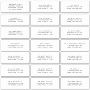 ADESIVO MINIMALIZAR TODOS OS BONÉS RÓTULOS DE ENDEREÇO 