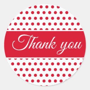 Adesivo Mínimo de bolinhas brancas vermelhas