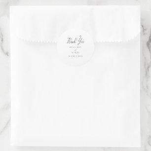 Adesivo Mínimo de Script Elegante