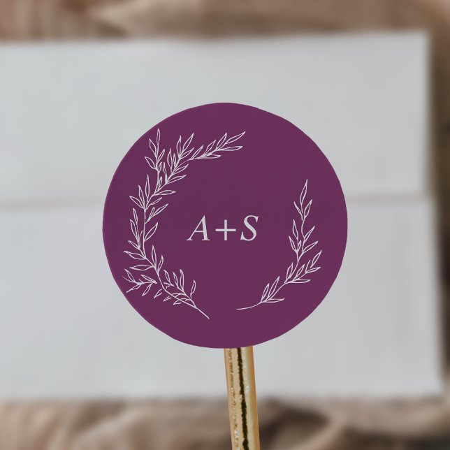 Adesivo Mínimo de selagem de envelopes de monograma com Be (Criador carregado)