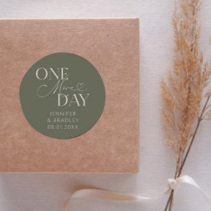 Adesivo Mínimo Mais Um Dia De Estágio De Ensaio De Casamen