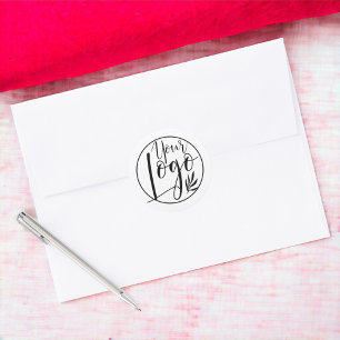 Adesivo Mínimo moderno Logotipo preto branco