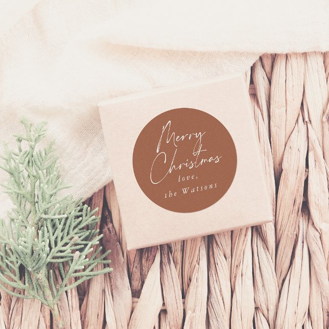 Adesivo Mínimo Moderno Vermelho Vermelho de Ferrugem de Na (Criador carregado)