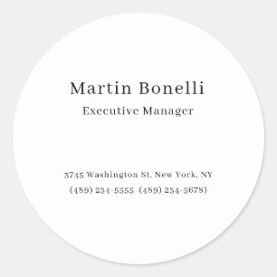 Adesivo Mínimo Simples de Tendência Preta e Branca