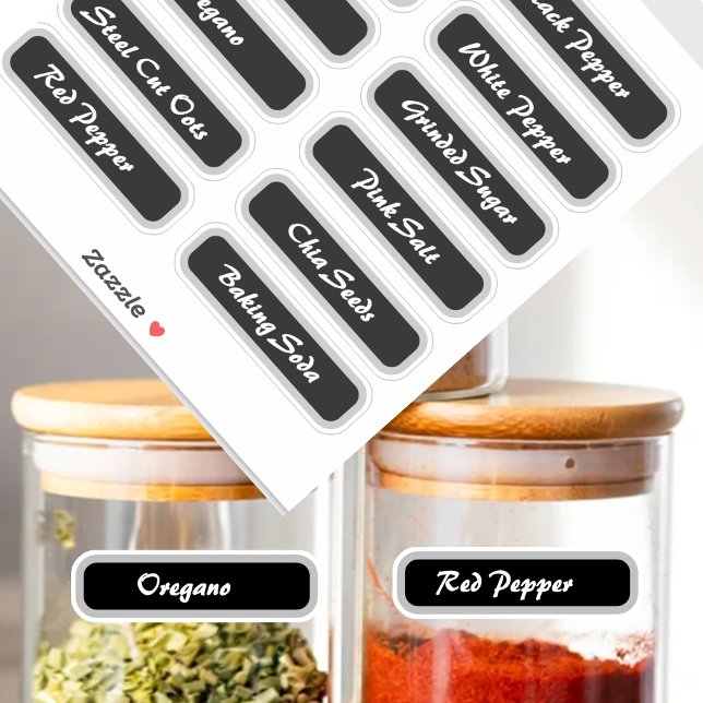 Adesivo Mínimos modernos Rótulos de armazenamento para coz (Criador carregado)