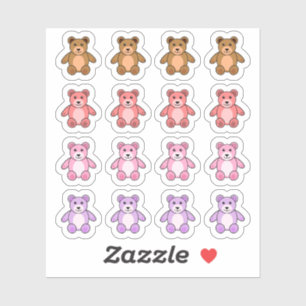 Adesivo Miniplanner Decorativo Colortivo Ursos de Teddy Bo