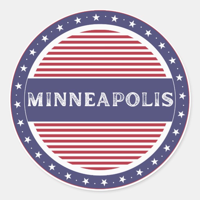 Adesivo Minneapolis City Pride Emblem – American Identity (Frente)