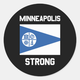 Adesivo Minneapolis Strong Classic Round Stickers