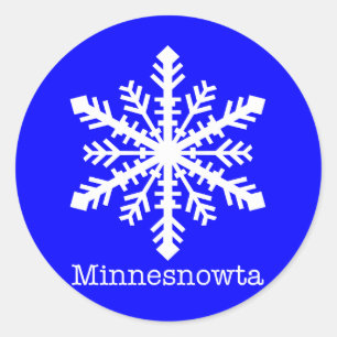 Adesivo Minnesnowta Snowflake