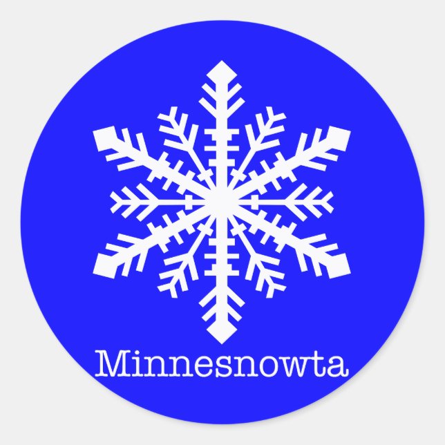 Adesivo Minnesnowta Snowflake (Frente)