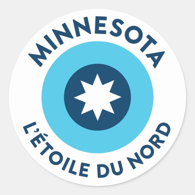 Adesivo Minnesota - L'Étoile Du Nord (Frente)