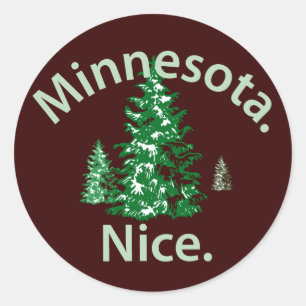 Adesivo Minnesota Nice.  Ponto!