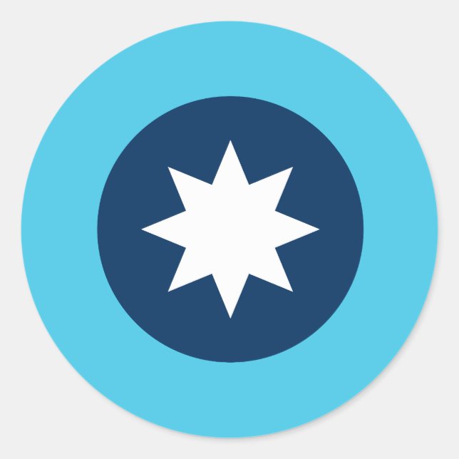 Adesivo Minnesota North Star Flag (Frente)