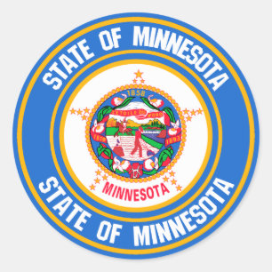 Adesivo Minnesota Round Emblem