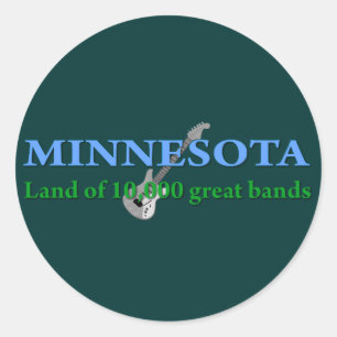 Adesivo Minnesota - terra de 10.000 bandas