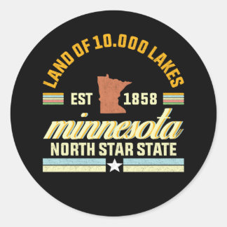 Adesivo Minnesota Terra dos 10.000 Lagos