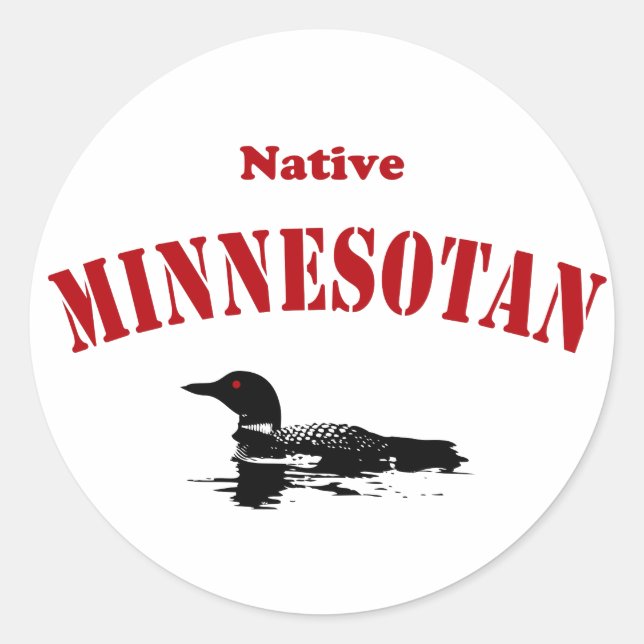 Adesivo Minnesotano nativo (Frente)