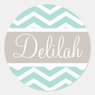 Adesivo Mint Chevron Tan Monograma