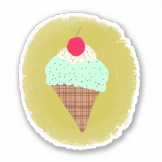 Adesivo Mint Chocolate Chip Cone Sticker