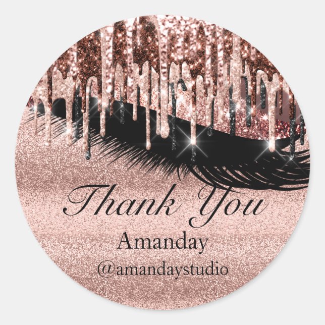 Adesivo Mint Eyelashes Extensão Makeup Rosa Blush Drives (Frente)