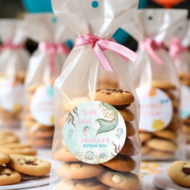 Adesivo Mint Glitter Mermaid tail under the sea  (Criador carregado)