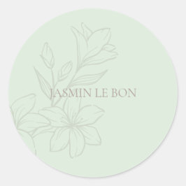 Adesivo Mint Green | Floral Minimalista Chic