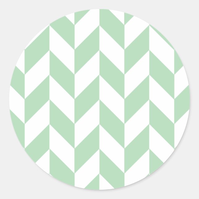 Adesivo Mint Green Herringbone Pattern (Frente)