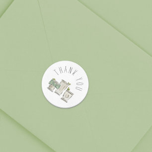 Adesivo Mint Julep Obrigado