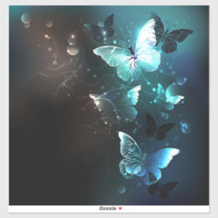 Adesivo Mint Night Butterflies