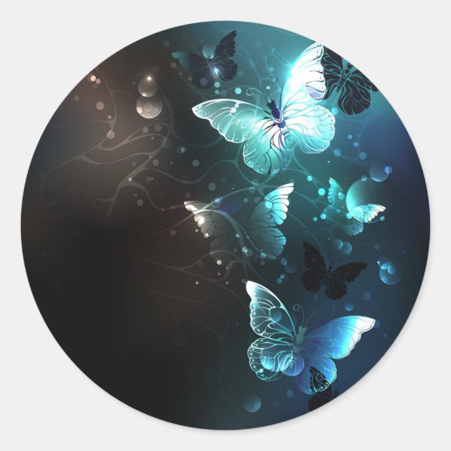 Adesivo Mint Night Butterflies (Frente)