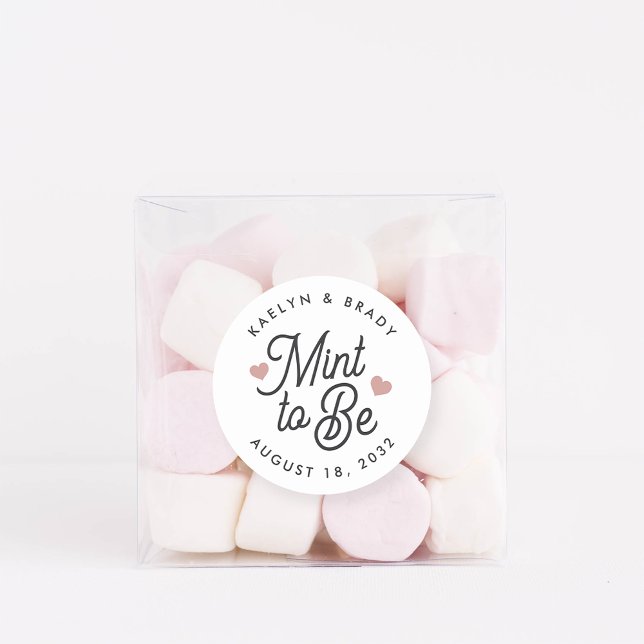 Adesivo Mint to Be Personalised Wedding Favor (Criador carregado)