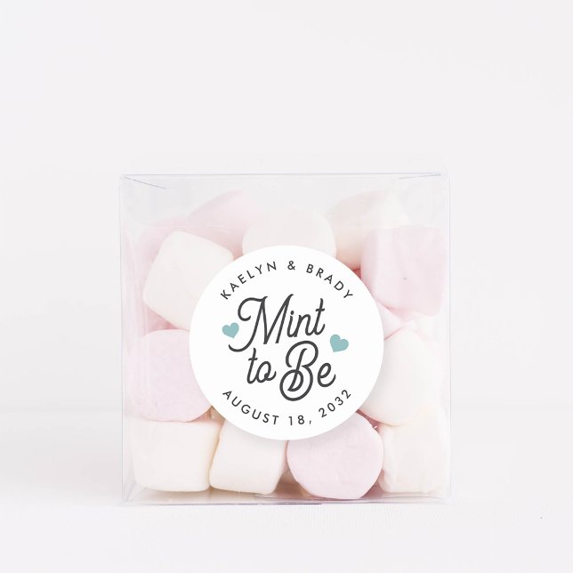 Adesivo Mint to Be Personalised Wedding Favor (Criador carregado)