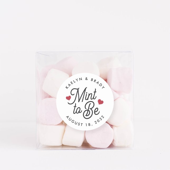 Adesivo Mint to Be Personalised Wedding Favor (Criador carregado)