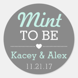 Adesivo Mint To Be Stickers Casamento Favor