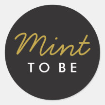 Mint to Be Welcome Bag or Favor Sticker