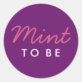 Adesivo Mint to Be Welcome Bag or Favor Sticker