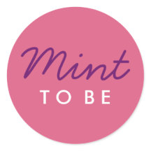 Mint to Be Welcome Bag or Favor Sticker
