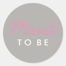 Mint to Be Welcome Bag or Favor Sticker