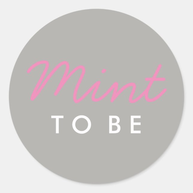Adesivo Mint to Be Welcome Bag or Favor Sticker (Frente)